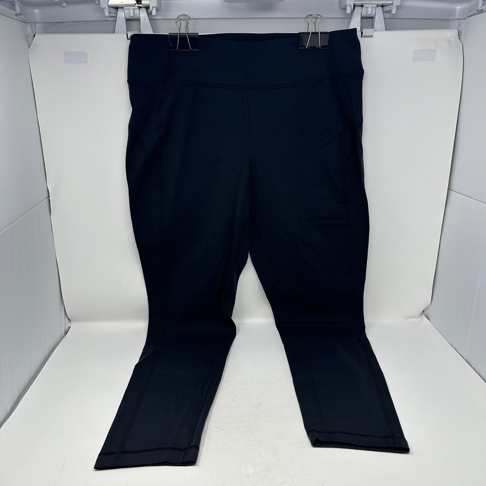 Duluth Trading Co Leggings Women M Black Supplex Nylon Spandex Active Pockets